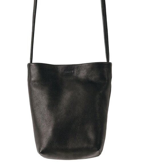 Retired Like-new Baggu Pebbled Leather Crossbody Bag - Picture 1 of 9